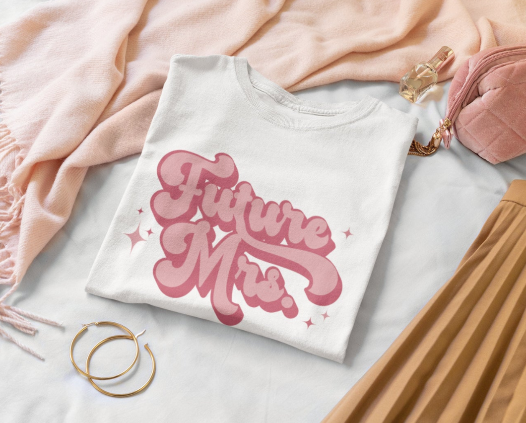 Future Mrs. Retro Bride Tee