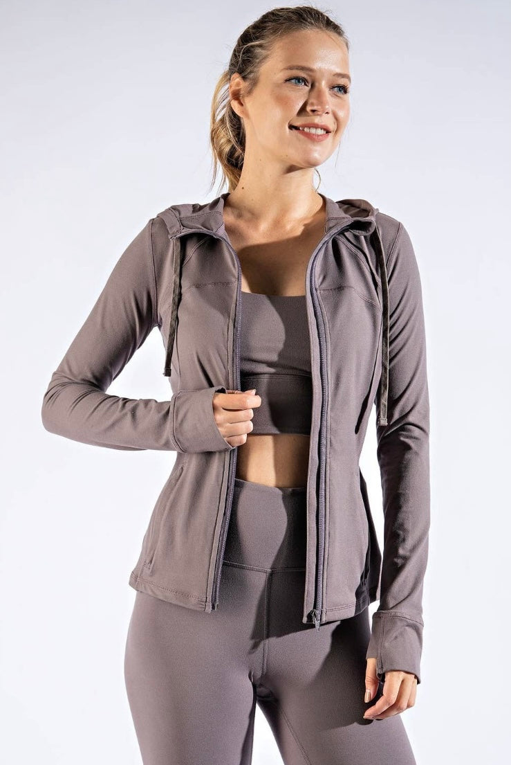 Smoky Grey Fitted Jacket