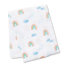 Load image into Gallery viewer, Muslin Swaddle - Rainbow Sky
