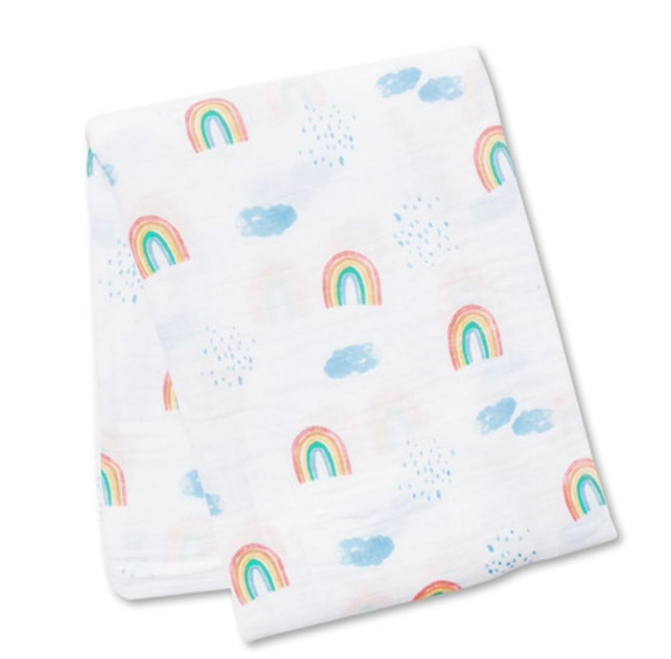 Muslin Swaddle - Rainbow Sky