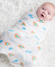 Load image into Gallery viewer, Muslin Swaddle - Rainbow Sky
